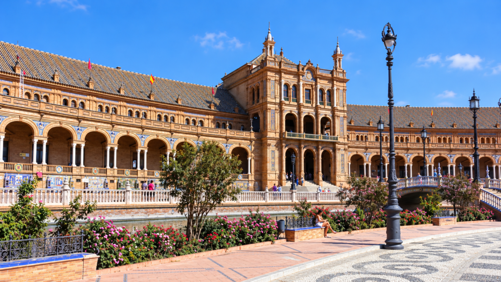 Plaza de España in Seville, Spain