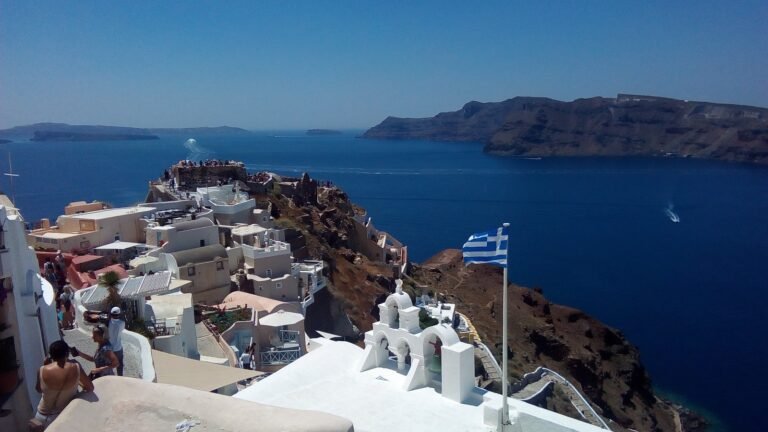 Santorini island in Greece