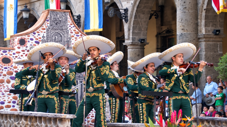 Mexico culture and local customs at a mariachi festival in Guadalajara