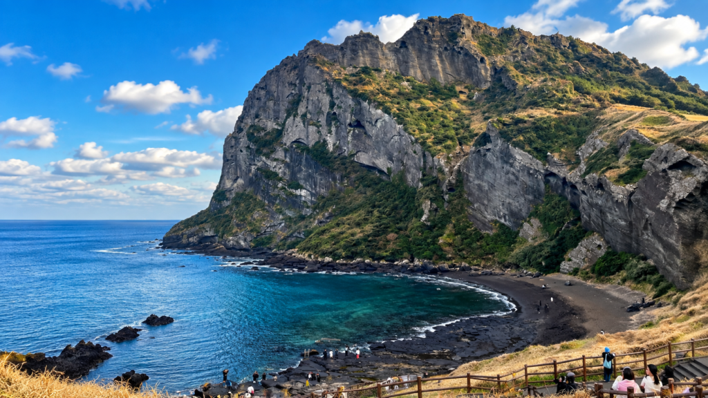 South Korea coastlines and island destinations at Seongsan on Jeju Island