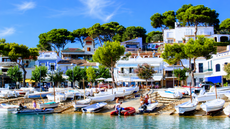 Spain coastlines and island destinations in Llafranc on the Costa Brava